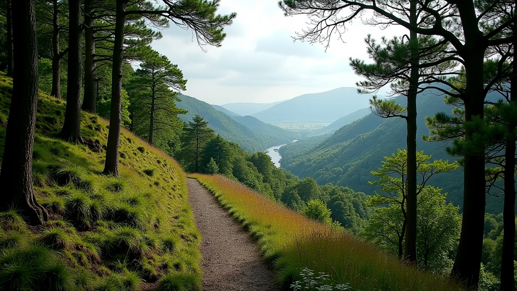 High ridge forest landscape